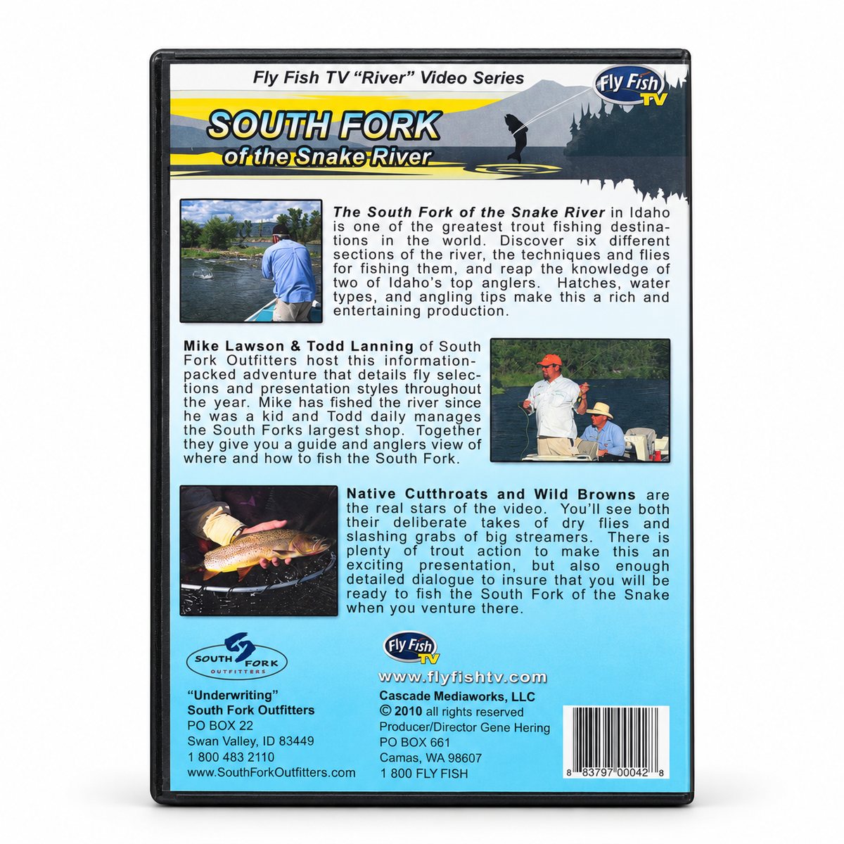 South Fork of the Snake River DVD — back cover