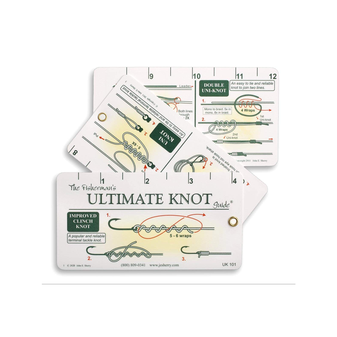 Fisherman's Ultimate Knot Guide | Best Fishing Knots on a Waterproof Fold Out Ruler