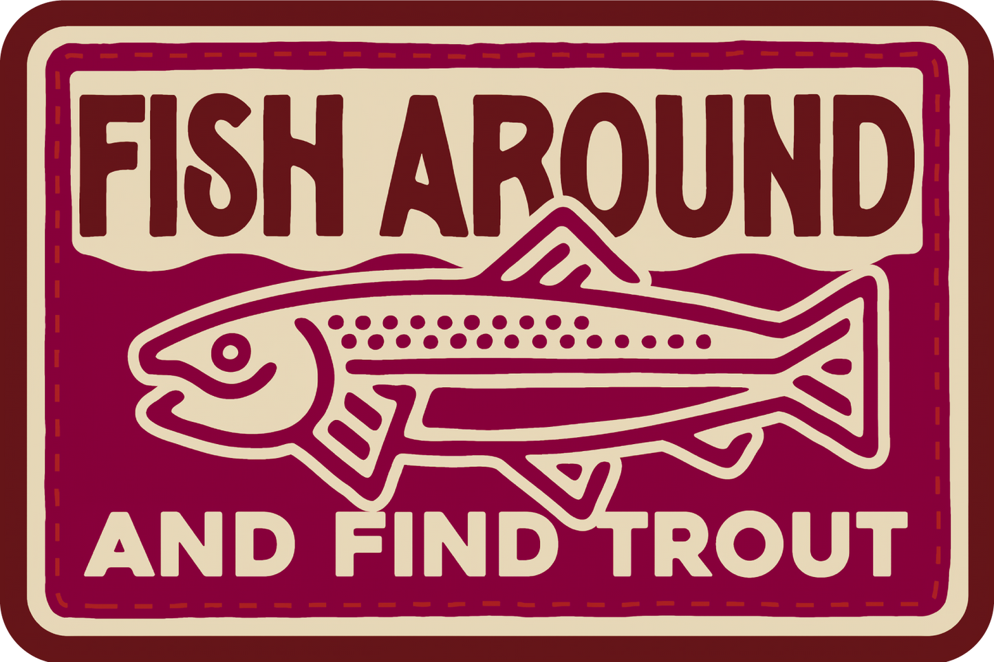 Fish Around Sticker