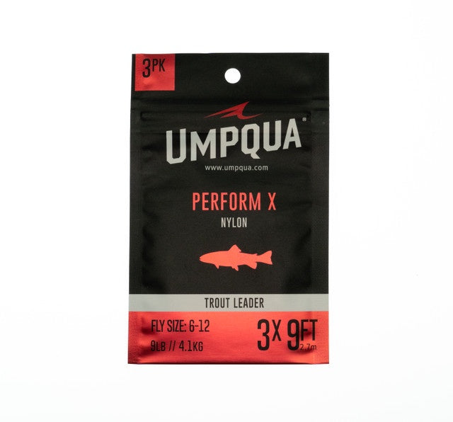 Umpqua Perform X Trout Leader 3 Pk