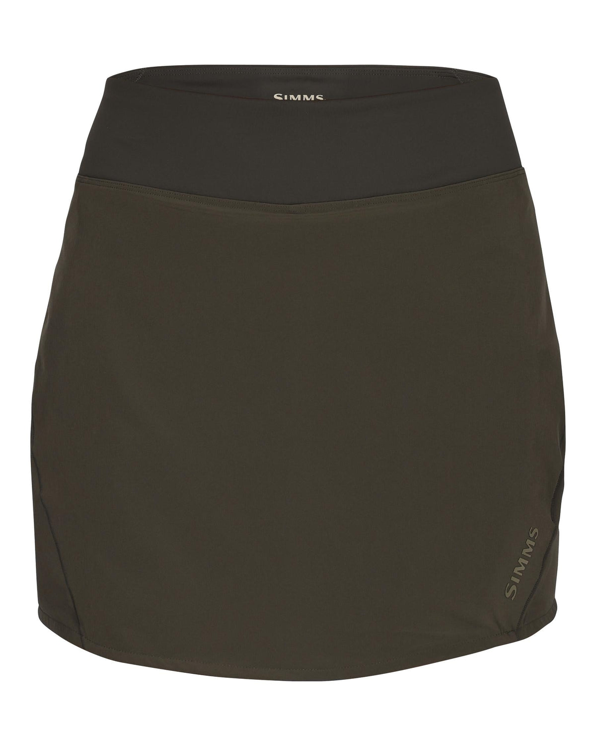 Simms women's skort, style 13922, in Basalt — front view