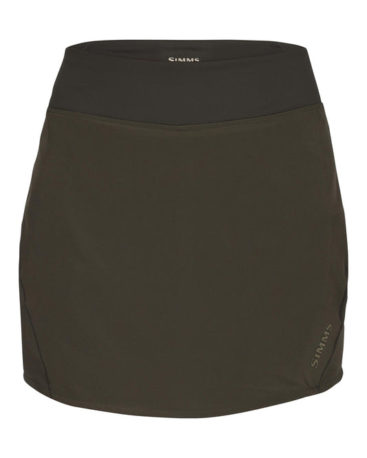 Simms women's skort, style 13922, in Basalt — front view